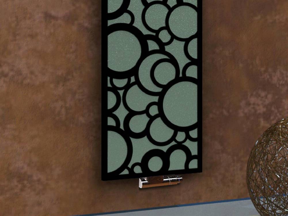 Szagato BADHEIZKÖRPER Design Kreta 3 180x47cm 1118 Watt schwarz (+1 Halter 50mm) SZAGATO Designheizkörper Handtuchheizkörper Mittelanschluss Handtuchwärmer Sonderangebot