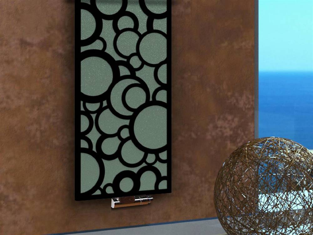 Szagato BADHEIZKÖRPER Design Kreta 3 180x47cm 1118 Watt schwarz (+2 Halter 15mm) SZAGATO Designheizkörper Handtuchheizkörper Mittelanschluss Handtuchwärmer Rabatt