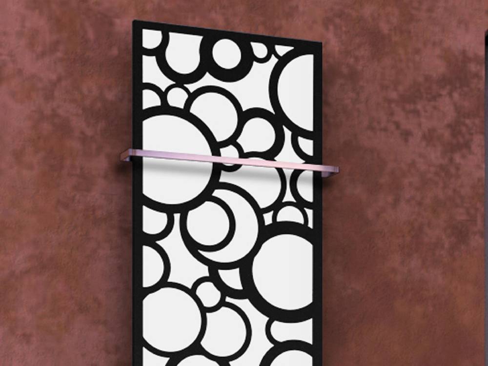 Szagato BADHEIZKÖRPER Design Kreta 3 180x47cm 1118 Watt schwarz +1 Halter 15mm SZAGATO Designheizkörper Handtuchheizkörper mit Mittelanschluss Handtuchwärmer Versandkostenfrei