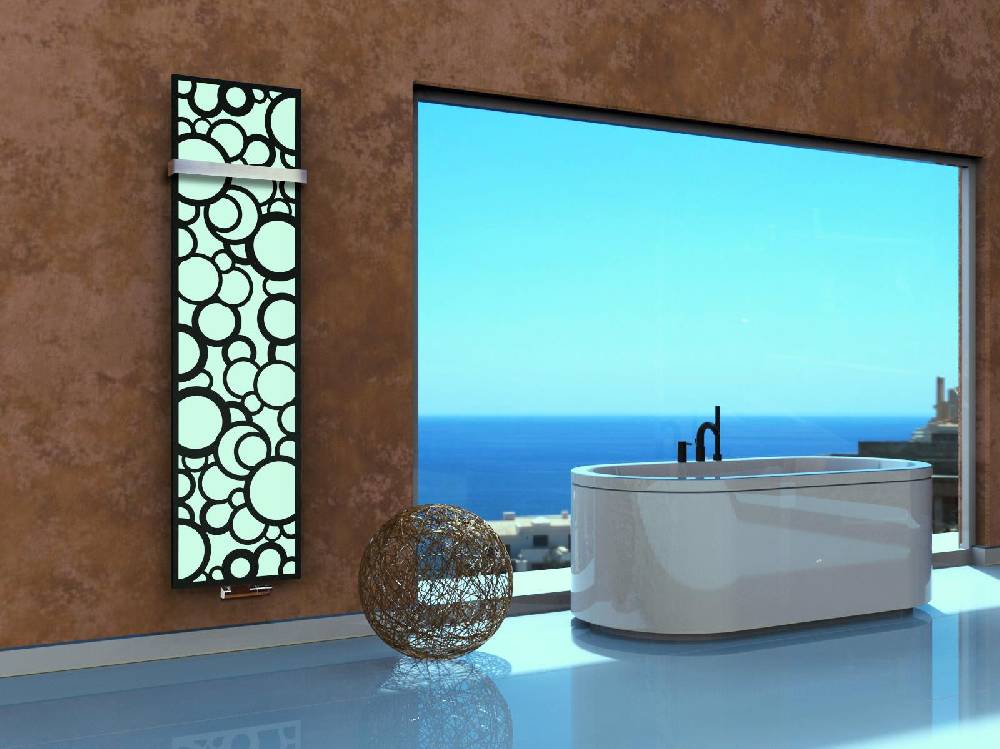 Szagato BADHEIZKÖRPER Design Kreta 3 180x47cm 1118 Watt schwarz +1 Halter 50mm SZAGATO Designheizkörper Handtuchheizkörper mit Mittelanschluss Handtuchwärmer Großer Ausverkauf