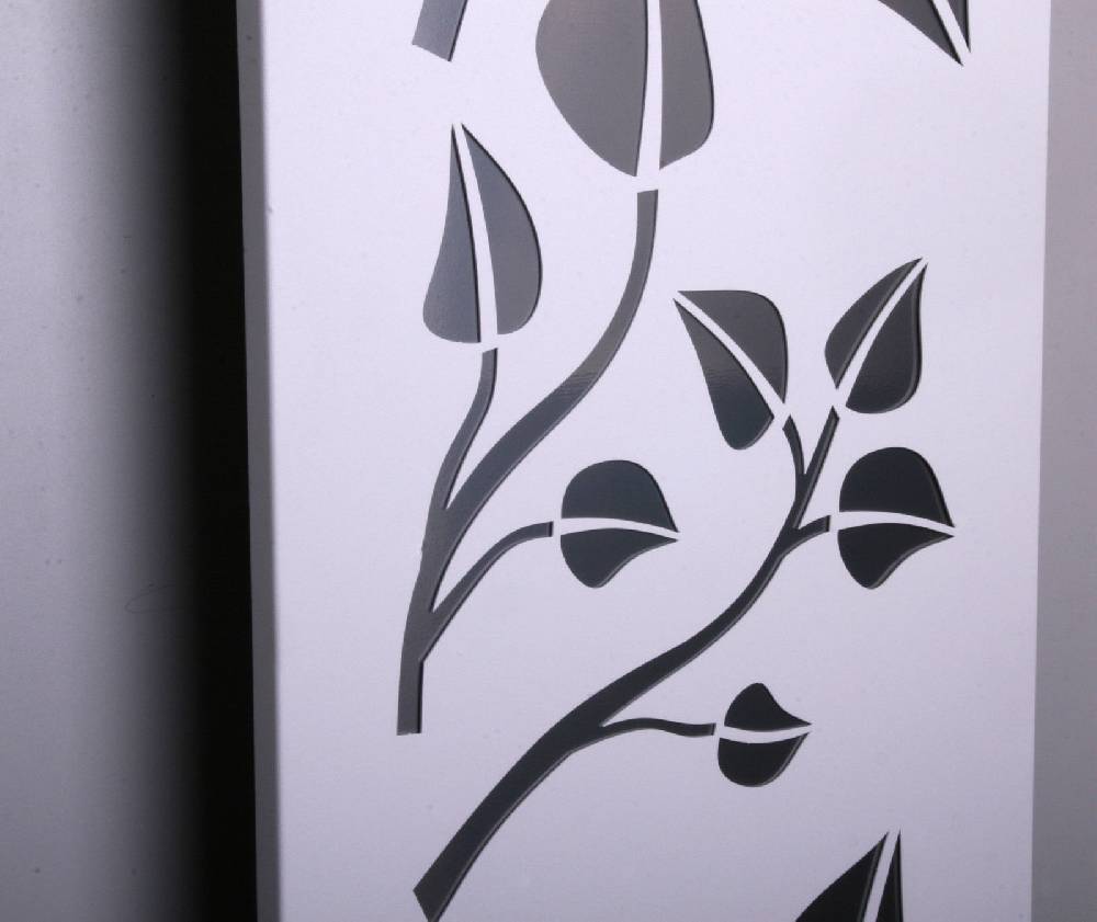 Szagato BADHEIZKÖRPER Design Leaves 2 120x47cm 799 Watt weiß (+1 Halter 50mm) SZAGATO Designheizkörper Handtuchheizkörper mit Mittelanschluss Handtuchwärmer Online Outlet