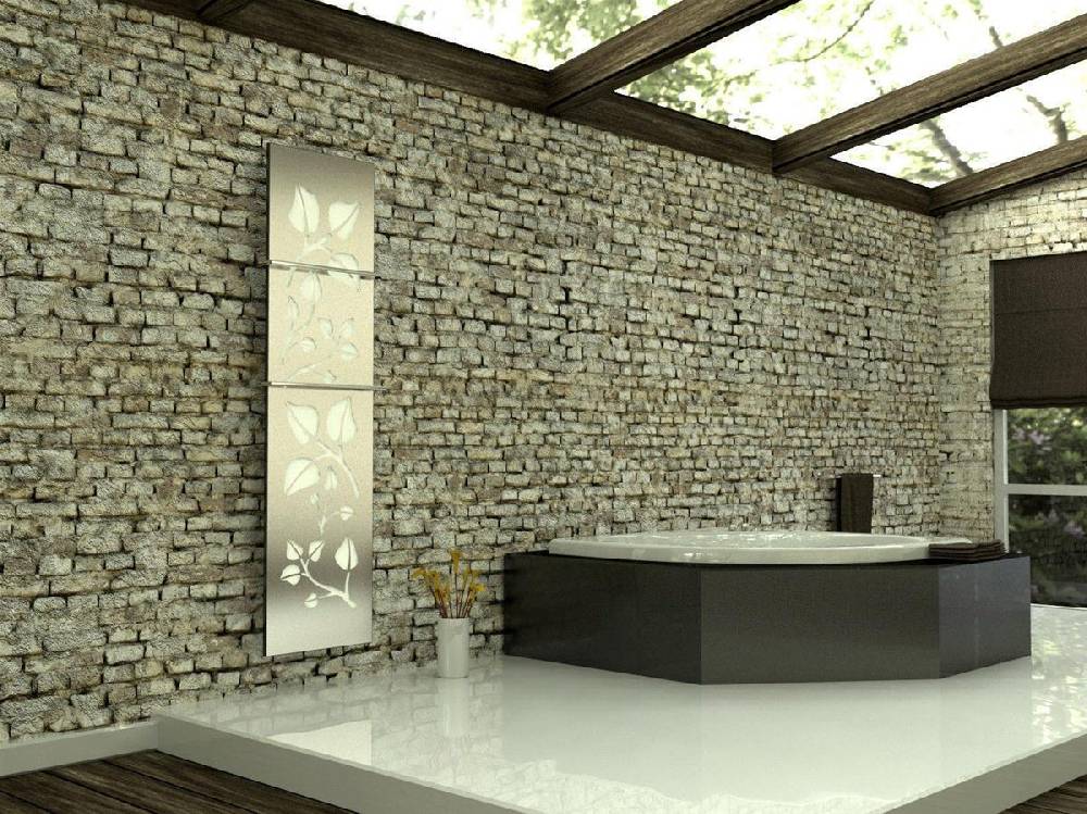 Szagato BADHEIZKÖRPER Design Leaves 3 180x47cm 1118 Watt Edelstahl matt (+2 Halter 15mm) SZAGATO Designheizkörper mit Mittelanschluss Handtuchwärmer Begrenzte Freigabe