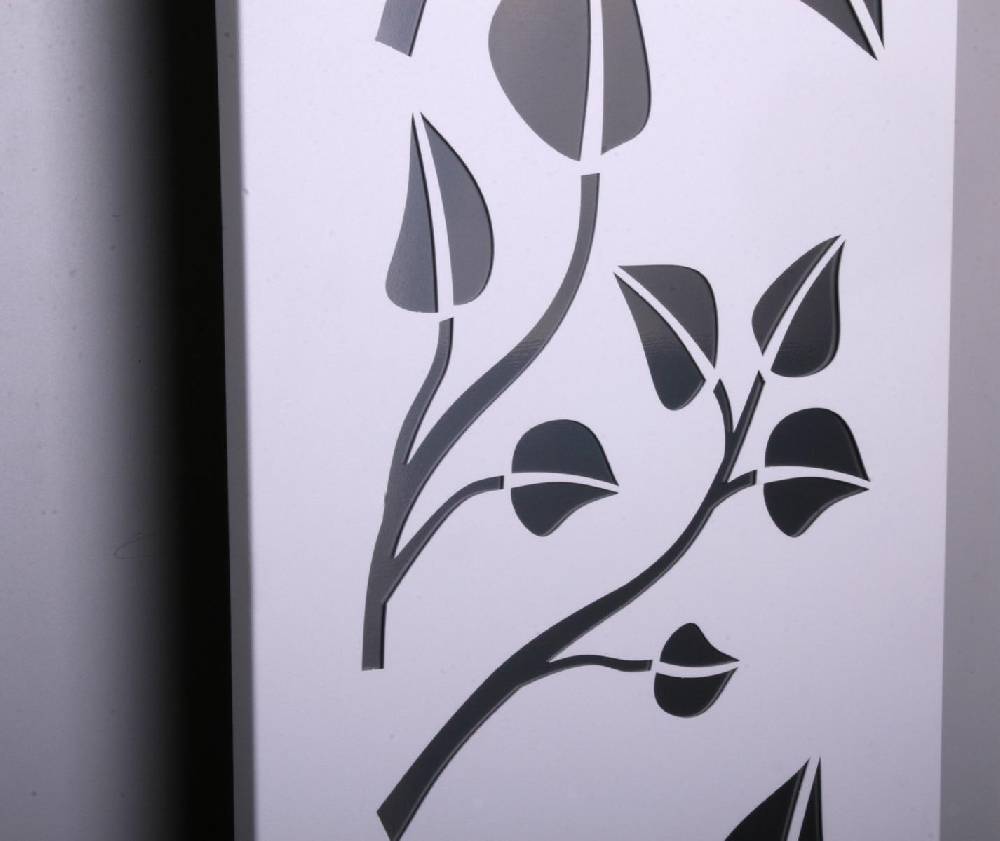 Szagato BADHEIZKÖRPER Design Leaves 3 180x47cm 1118 Watt weiß (+2 Halter 50mm) SZAGATO Designheizkörper Handtuchheizkörper mit Mittelanschluss Handtuchwärmer Zeitbegrenzte Promotion