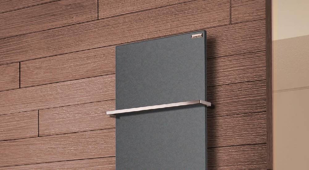 Szagato BADHEIZKÖRPER Design Mirror Steel 2 120x47cm 799 Watt anthrazit - moonstone (+1 Halter 15mm) SZAGATO Designheizkörper Mittelanschluss Handtuchwärmer Speichern exportieren