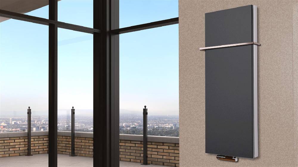 Szagato BADHEIZKÖRPER Design Mirror Steel 5 120x47cm 1458 Watt anthrazit (+1 Halter 15mm) SZAGATO Designheizkörper Handtuchheizkörper mit Mittelanschluss Große Rabatte