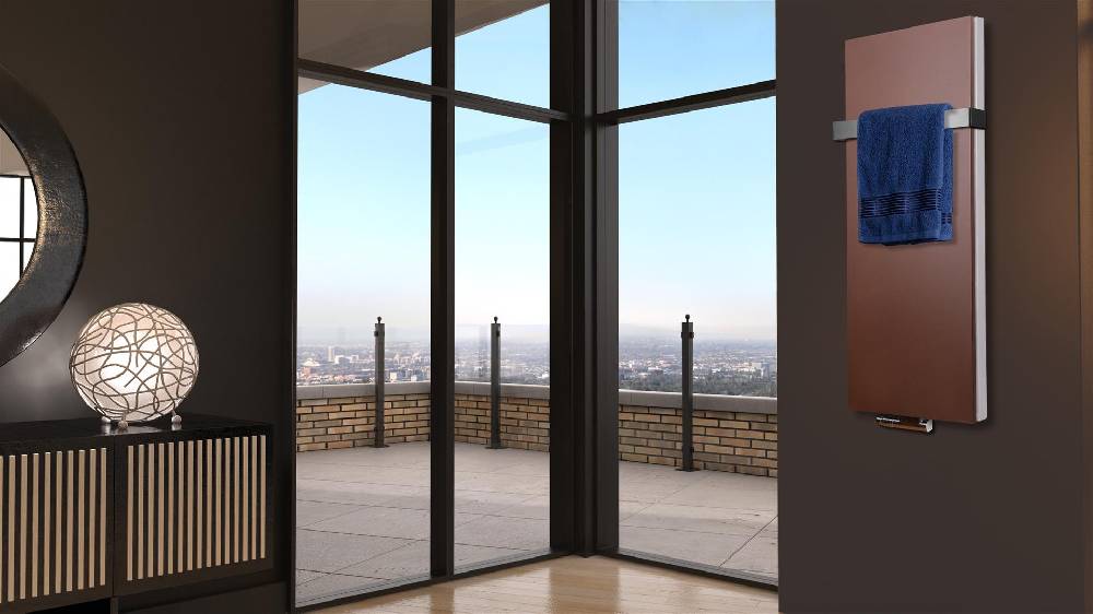 Szagato BADHEIZKÖRPER Design Mirror Steel 5 120x47cm 1458 Watt braun (+1 Halter 50mm) SZAGATO Designheizkörper Handtuchheizkörper mit Mittelanschluss Kauf eins, bekomm eins gratis