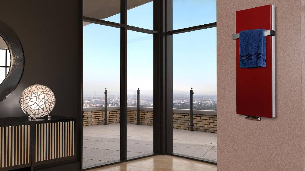 Szagato BADHEIZKÖRPER Design Mirror Steel 5 120x47cm 1458 Watt rot +1 Halter 50mm SZAGATO Designheizkörper Handtuchheizkörper Mittelanschluss Handtuchwärmer Riesige Ersparnisse