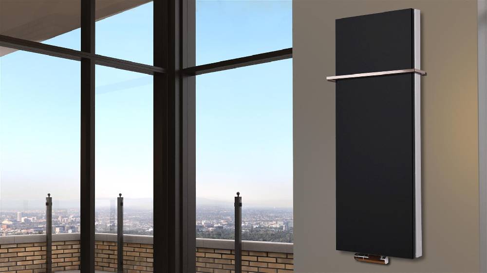 Szagato BADHEIZKÖRPER Design Mirror Steel 5 120x47cm 1458 Watt schwarz (+1 Halter 15mm) SZAGATO Designheizkörper Handtuchheizkörper mit Mittelanschluss Tiefpreis