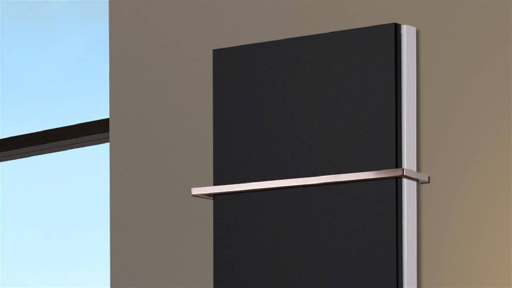 Szagato BADHEIZKÖRPER Design Mirror Steel 5 120x47cm 1458 Watt schwarz (+1 Halter 15mm) SZAGATO Designheizkörper Handtuchheizkörper mit Mittelanschluss Tiefpreis