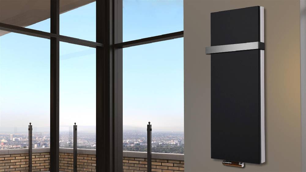 Szagato BADHEIZKÖRPER Design Mirror Steel 5 120x47cm 1458 Watt schwarz (+1 Halter 50mm) SZAGATO Designheizkörper Handtuchheizkörper mit Mittelanschluss Super Sparpreis