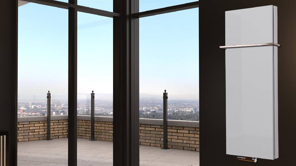 Szagato BADHEIZKÖRPER Design Mirror Steel 5 120x47cm 1458 Watt weiß +1 Halter 15mm SZAGATO Designheizkörper Handtuchheizkörper Mittelanschluss Handtuchwärmer Kostenlose Rückgabe