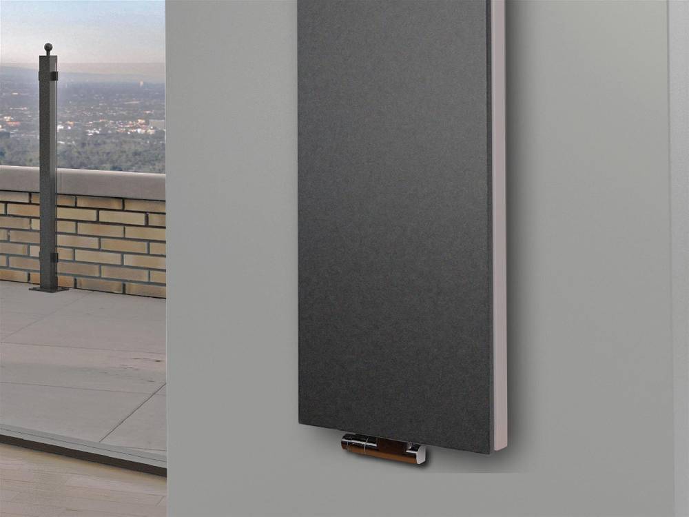 Szagato BADHEIZKÖRPER Design Mirror Steel 6 180x47cm 1964 Watt anthrazit - moonstone (+1 Halter 15mm) SZAGATO Designheizkörper Mittelanschluss Handtuchwärmer JETZT KAUFEN