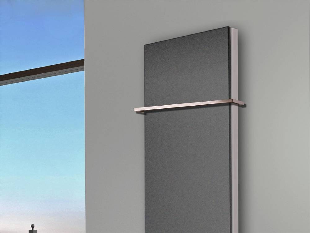 Szagato BADHEIZKÖRPER Design Mirror Steel 6 180x47cm 1964 Watt anthrazit - moonstone (+1 Halter 15mm) SZAGATO Designheizkörper Mittelanschluss Handtuchwärmer JETZT KAUFEN