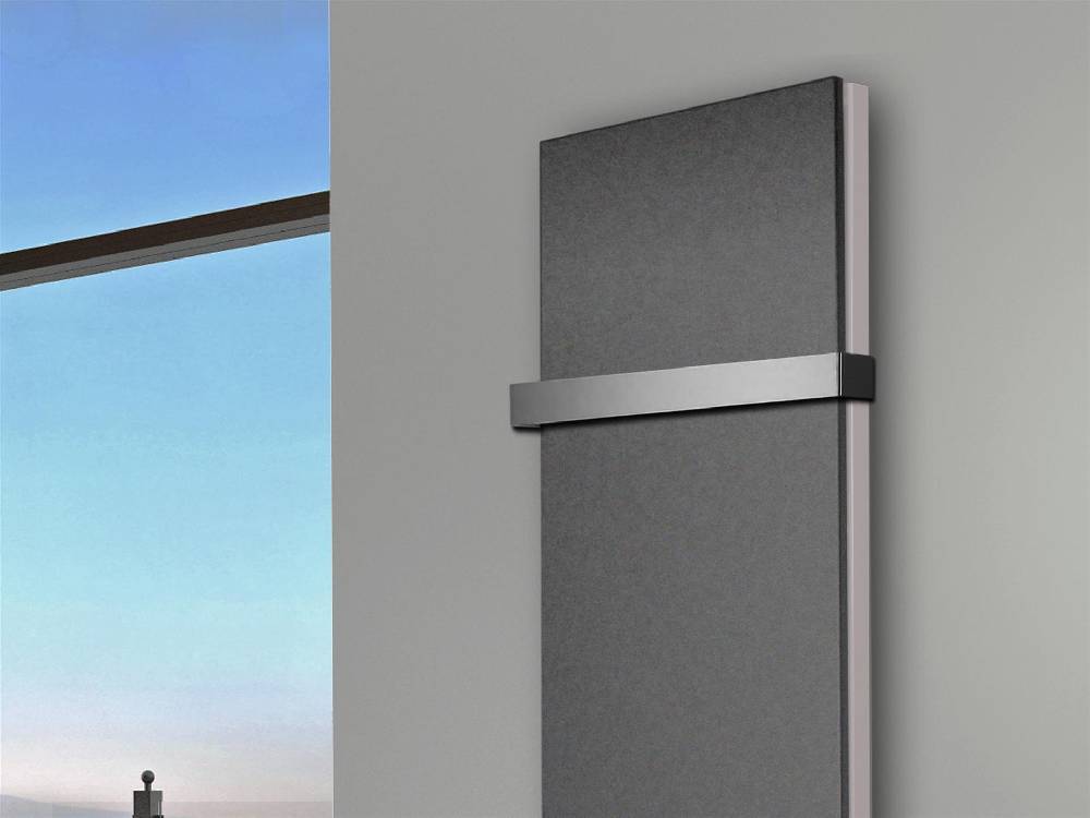 Szagato BADHEIZKÖRPER Design Mirror Steel 6 180x47cm 1964 Watt anthrazit - moonstone (+1 Halter 50mm) SZAGATO Designheizkörper Mittelanschluss Handtuchwärmer Neueste Stile