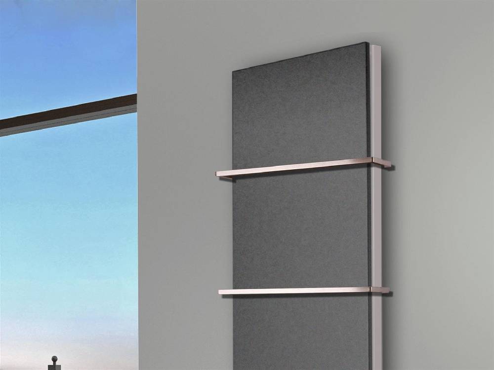 Szagato BADHEIZKÖRPER Design Mirror Steel 6 180x47cm 1964 Watt anthrazit - moonstone (+2 Halter 15mm) SZAGATO Designheizkörper Mittelanschluss Handtuchwärmer Letzte 2 Tage