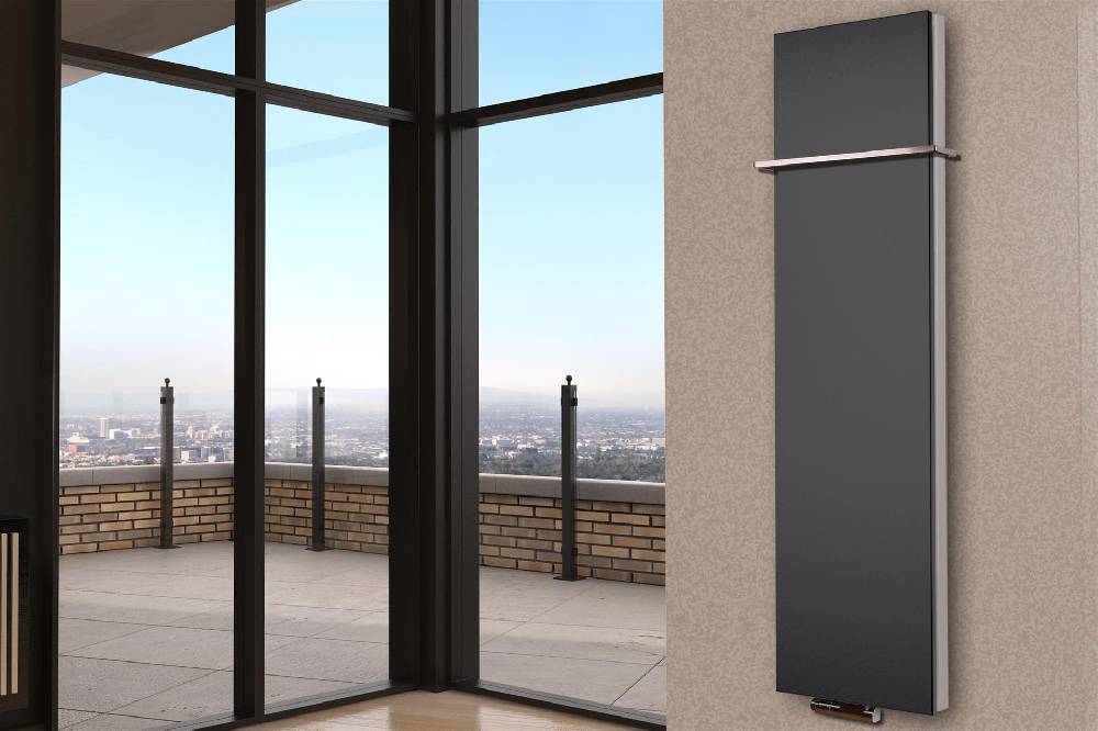 Szagato BADHEIZKÖRPER Design Mirror Steel 6 180x47cm 1964 Watt anthrazit (+1 Halter 15mm) SZAGATO Designheizkörper Handtuchheizkörper mit Mittelanschluss Zeitbegrenzte Promotion