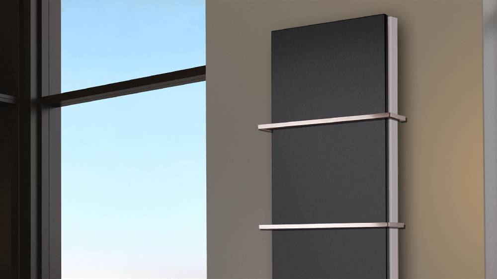 Szagato BADHEIZKÖRPER Design Mirror Steel 6 180x47cm 1964 Watt schwarz (+2 Halter 15mm) SZAGATO Designheizkörper Handtuchheizkörper mit Mittelanschluss Nur noch ein Tag übrig