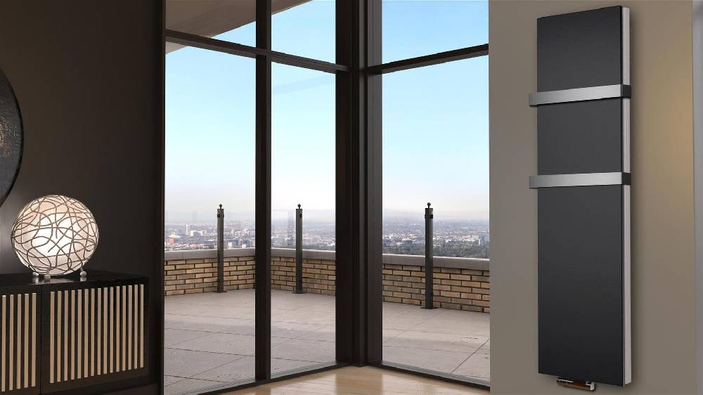 Szagato BADHEIZKÖRPER Design Mirror Steel 6 180x47cm 1964 Watt schwarz (+2 Halter 50mm) SZAGATO Designheizkörper Handtuchheizkörper mit Mittelanschluss Super Rabatt