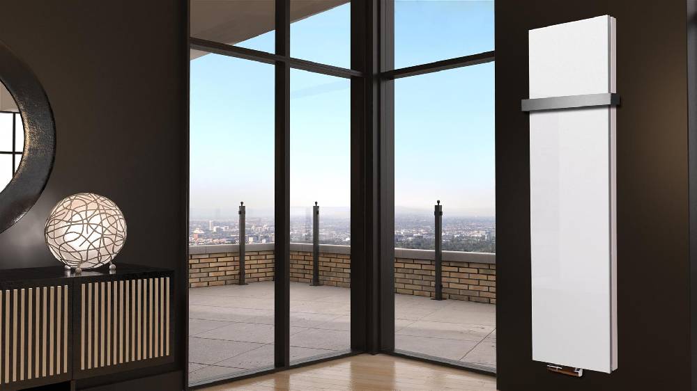 Szagato BADHEIZKÖRPER Design Mirror Steel 6 180x47cm 1964 Watt weiß +1 Halter 50mm SZAGATO Designheizkörper Handtuchheizkörper Mittelanschluss Handtuchwärmer Clearance-Verkauf