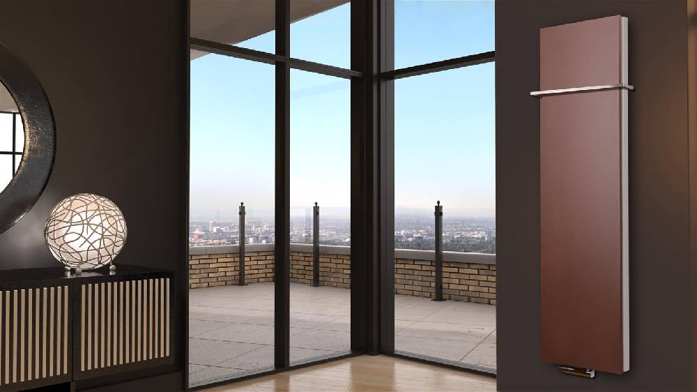 Szagato BADHEIZKÖRPER Design Mirror Steel 6 180x47cm 1964Watt braun +1 Halter 15mm SZAGATO Designheizkörper Handtuchheizkörper Mittelanschluss Handtuchwärmer Speichern exportieren