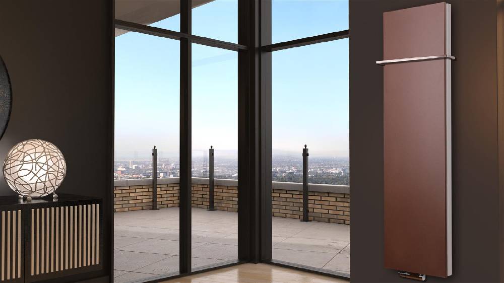 Szagato BADHEIZKÖRPER Design Mirror Steel 6 180x47cm 1964Watt braun +1 Halter 15mm SZAGATO Designheizkörper Handtuchheizkörper Mittelanschluss Handtuchwärmer Speichern exportieren