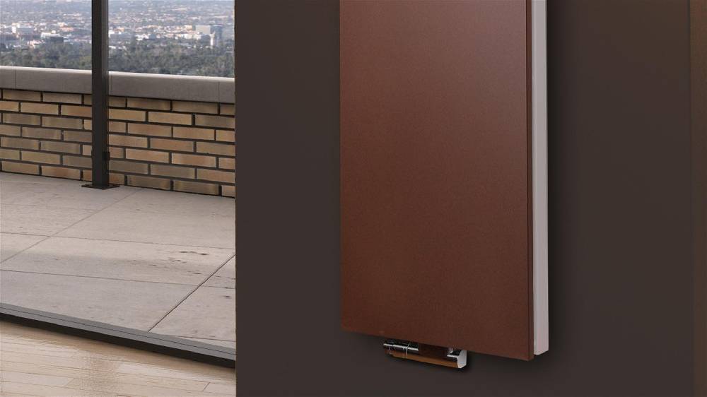 Szagato BADHEIZKÖRPER Design Mirror Steel 6 180x47cm 1964Watt braun +2 Halter 15mm SZAGATO Designheizkörper Handtuchheizkörper Mittelanschluss Handtuchwärmer Im Verkauf