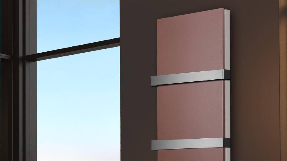 Szagato BADHEIZKÖRPER Design Mirror Steel 6 180x47cm 1964Watt braun +2 Halter 50mm SZAGATO Designheizkörper Handtuchheizkörper Mittelanschluss Handtuchwärmer zollfrei