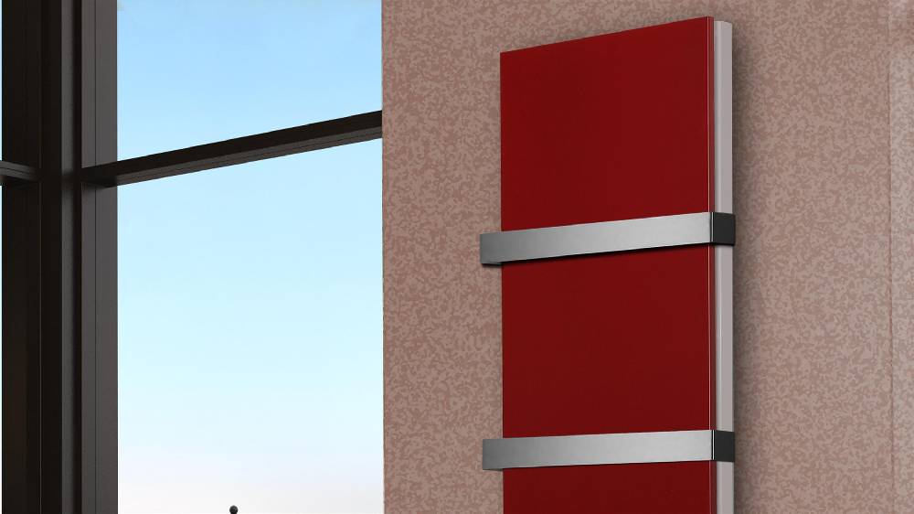 Szagato BADHEIZKÖRPER Design Mirror Steel 6 180x47cm 1964Watt rot (+2 Halter 50mm) SZAGATO Designheizkörper Handtuchheizkörper Mittelanschluss Handtuchwärmer Online