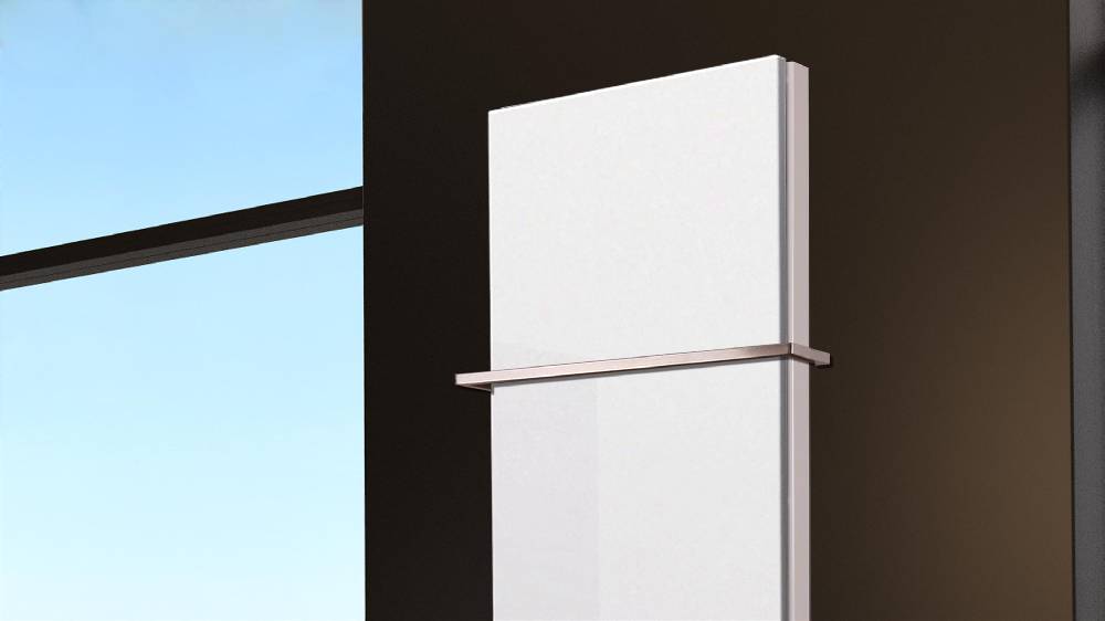 Szagato BADHEIZKÖRPER Design Mirror Steel 6 180x47cm 1964Watt weiß +1 Halter 15mm SZAGATO Designheizkörper Handtuchheizkörper Mittelanschluss Handtuchwärmer Outlet