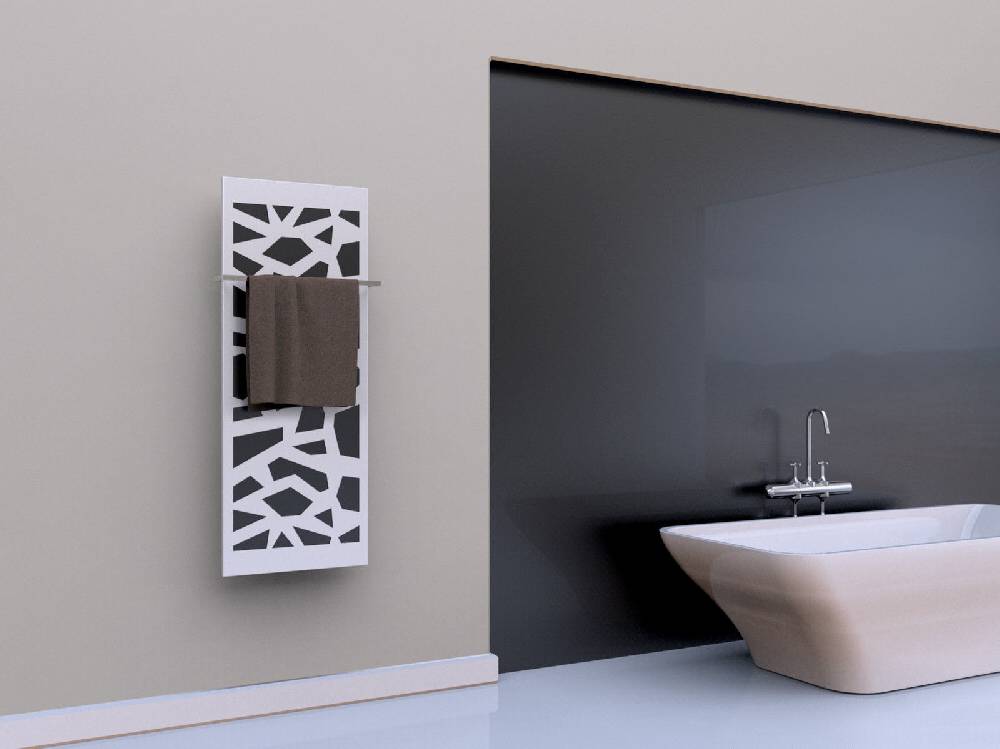 Szagato BADHEIZKÖRPER Design Mosaik 2 120x47cm 799Watt anthrazit - moonstoneweiß (+1 Halter 15mm) SZAGATO Designheizkörper Handtuchheizkörper Mittelanschluss Meist gekauft