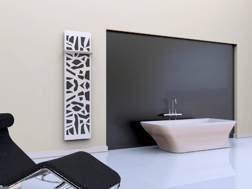 Szagato BADHEIZKÖRPER Design Mosaik 3 180x47cm 1118 Watt weiß (+1 Halter 50mm) SZAGATO Designheizkörper Handtuchheizkörper mit Mittelanschluss Handtuchwärmer