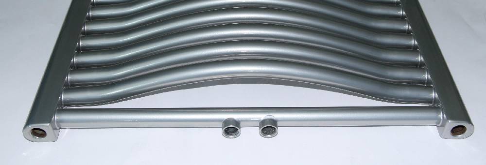 Szagato BADHEIZKÖRPER Design München 2 121x60cm 1034 Watt Mittelanschluss Edelstahloptik SZAGATO Handtuchheizkörper mit Mittelanschluss Handtuchwärmer Cyber Monday