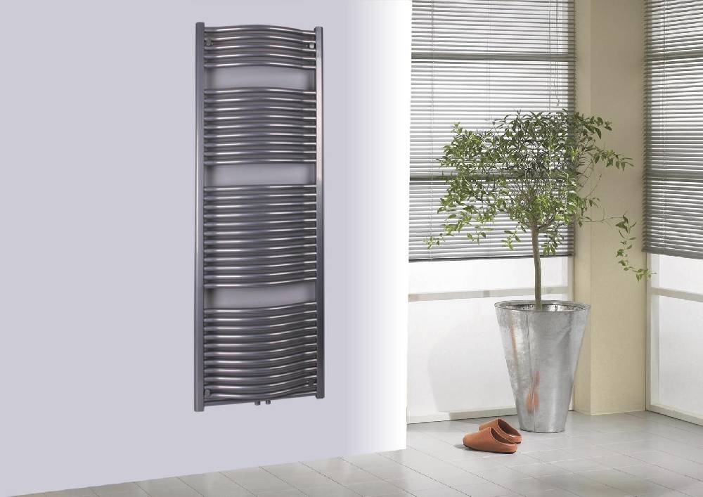 Szagato BADHEIZKÖRPER Design München 3 177x60cm 1471 Watt Mittelanschluß Edelstahloptik SZAGATO Handtuchheizkörper mit Mittelanschluss Handtuchwärmer