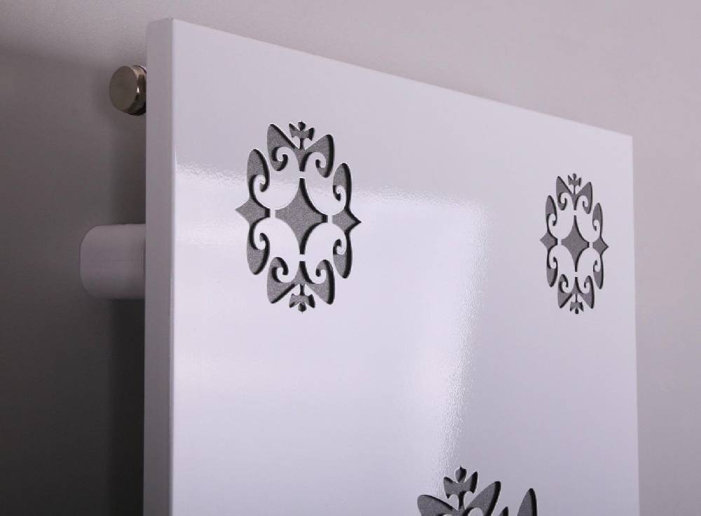 Szagato BADHEIZKÖRPER Design Ornaments 3 180x47cm 1118 Watt weiß (+1 Halter 15mm) SZAGATO Designheizkörper Handtuchheizkörper Mittelanschluss Handtuchwärmer Top Angebot