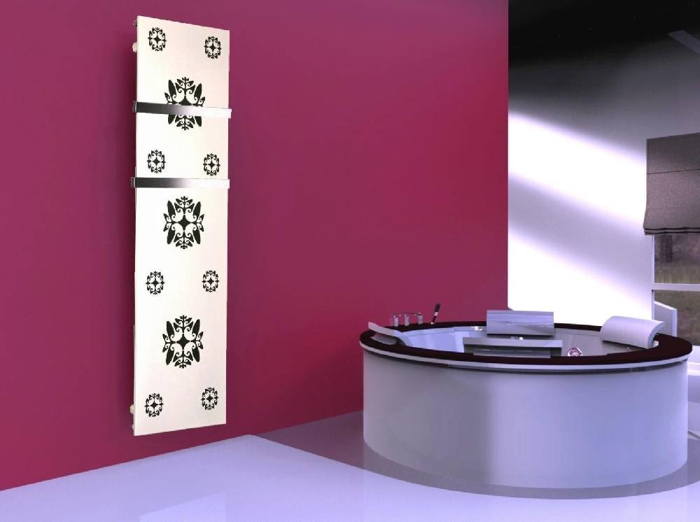 Szagato BADHEIZKÖRPER Design Ornaments 3 180x47cm 1118 Watt weiß (+2 Halter 50mm) SZAGATO Designheizkörper Handtuchheizkörper Mittelanschluss Handtuchwärmer Zeitlich begrenztes Angebot