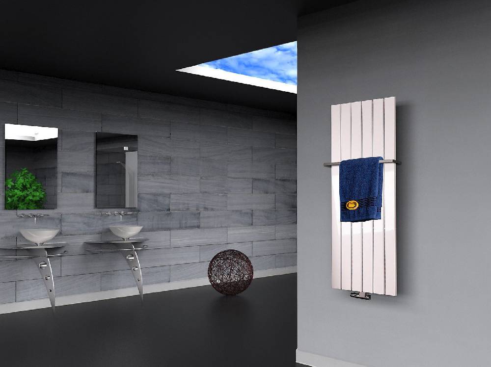 Szagato BADHEIZKÖRPER Design Peking 2 120x47cm 799 Watt weiß (+1 Halter 15mm) SZAGATO Paneelheizkörper Handtuchheizkörper mit Mittelanschluss Handtuchwärmer Riesige Ersparnisse