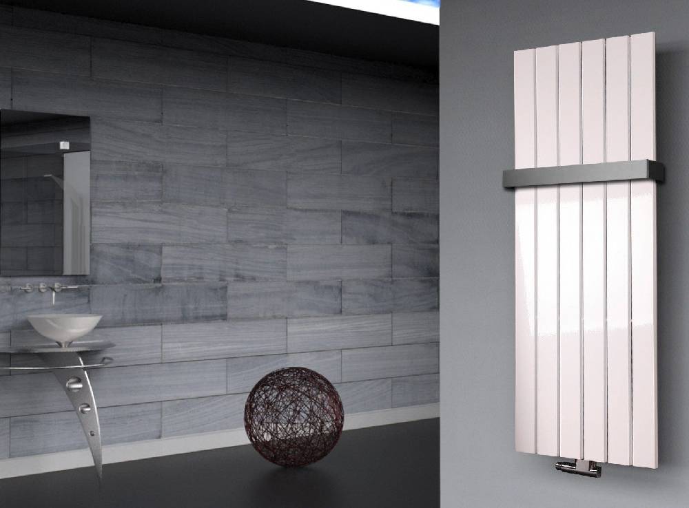 Szagato BADHEIZKÖRPER Design Peking 2 120x47cm 799 Watt weiß (+1 Halter 50mm) SZAGATO Paneelheizkörper Handtuchheizkörper mit Mittelanschluss Handtuchwärmer