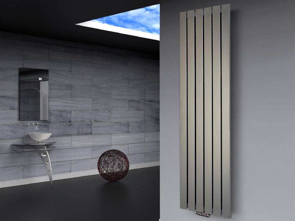 Szagato BADHEIZKÖRPER Design Peking 3 180x47cm 1118 Watt Edelstahloptik SZAGATO Designheizkörper Handtuchheizkörper mit Mittelanschluss Handtuchwärmer