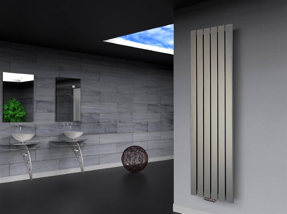 Szagato BADHEIZKÖRPER Design Peking 3 180x47cm 1118 Watt Edelstahloptik SZAGATO Designheizkörper Handtuchheizkörper mit Mittelanschluss Handtuchwärmer Wochenangebot