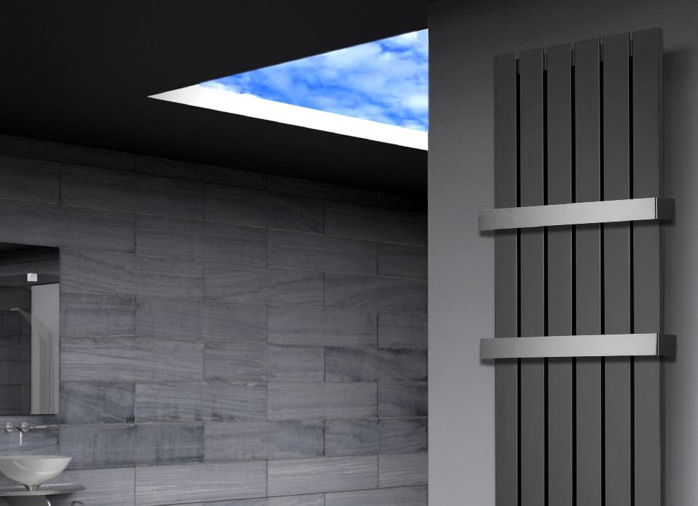 Szagato BADHEIZKÖRPER Design Peking 3 180x47cm anthrazit - moonstone (+2 Halter 50mm) SZAGATO Handtuchheizkörper mit Mittelanschluss Handtuchwärmer Bis zu 50% Rabatt