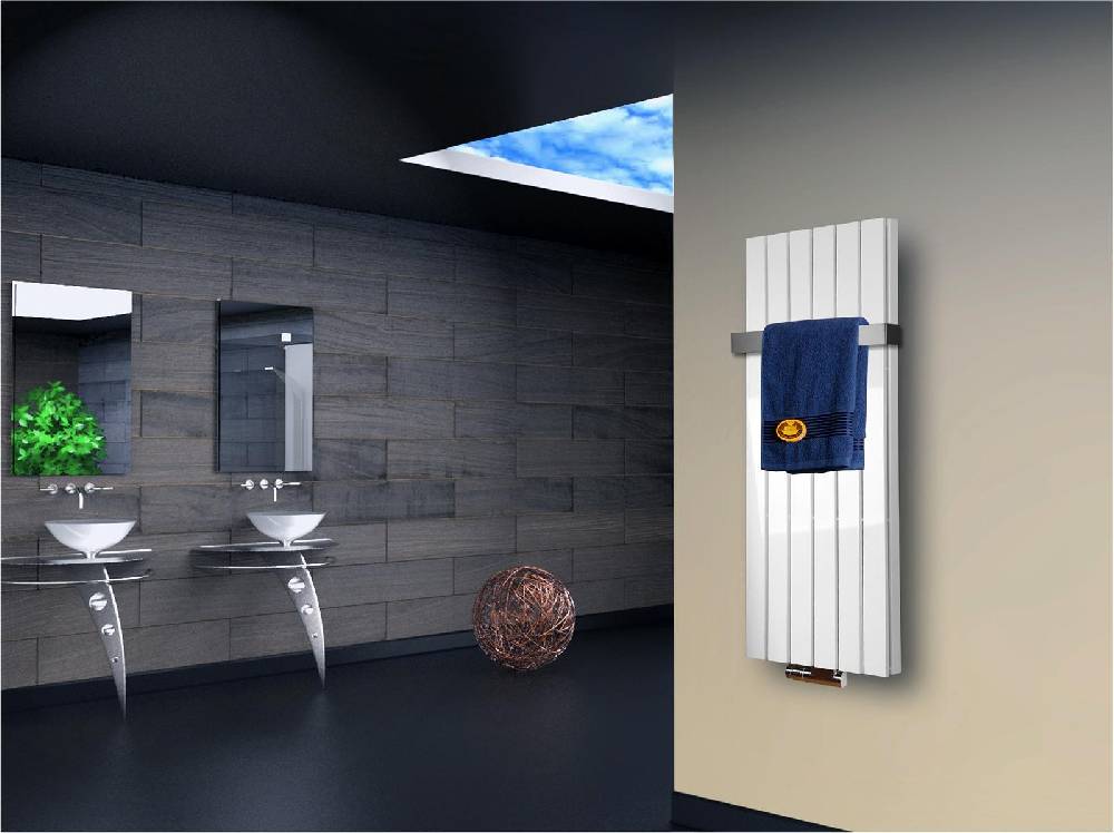 Szagato BADHEIZKÖRPER Design Peking 5 120x47cm 1458 Watt weiß (+1 Halter 50mm) SZAGATO Designheizkörper Handtuchheizkörper mit Mittelanschluss Handtuchwärmer Clearance-Verkauf