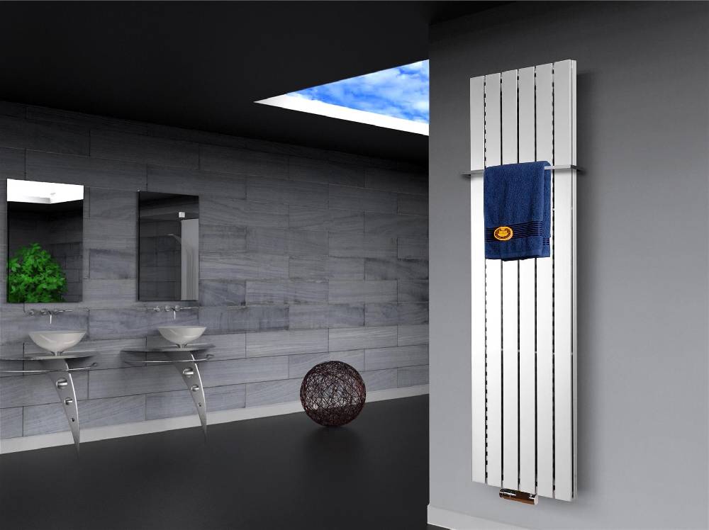 Szagato BADHEIZKÖRPER Design Peking 6 180x47cm 1964 Watt weiß (+1 Halter 15mm) SZAGATO Designheizkörper Handtuchheizkörper mit Mittelanschluss Handtuchwärmer Outlet