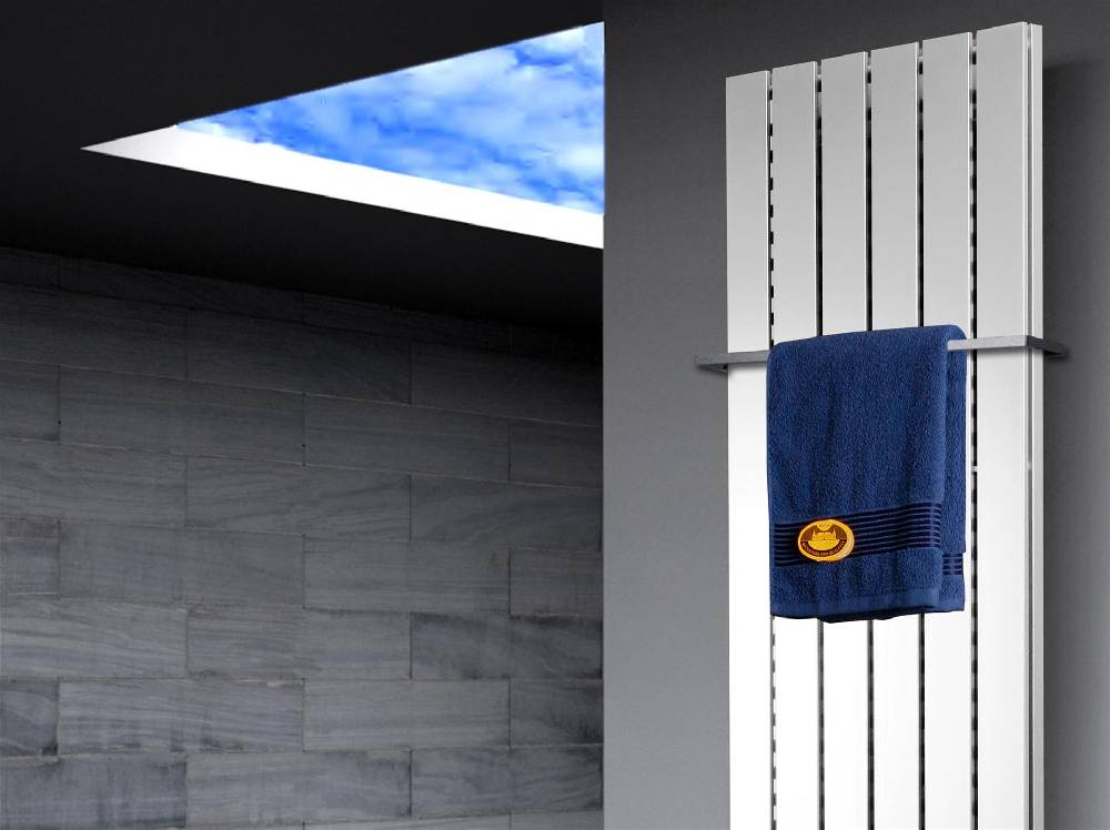 Szagato BADHEIZKÖRPER Design Peking 6 180x47cm 1964 Watt weiß (+1 Halter 15mm) SZAGATO Designheizkörper Handtuchheizkörper mit Mittelanschluss Handtuchwärmer Outlet