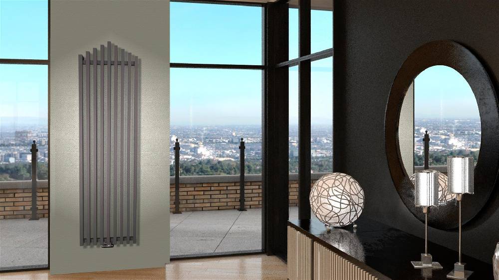 Szagato BADHEIZKÖRPER Design Pipe 180x51cm 1118 Watt anthrazit moonstone SZAGATO Designheizkörper Handtuchheizkörper mit Mittelanschluss Handtuchwärmer im Angebot