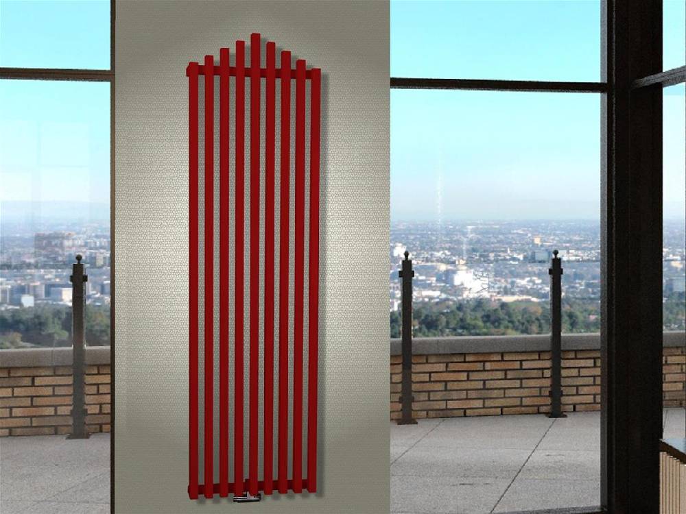 Szagato BADHEIZKÖRPER Design Pipe 180x51cm 1118 Watt rot SZAGATO Designheizkörper Handtuchheizkörper mit Mittelanschluss Handtuchwärmer