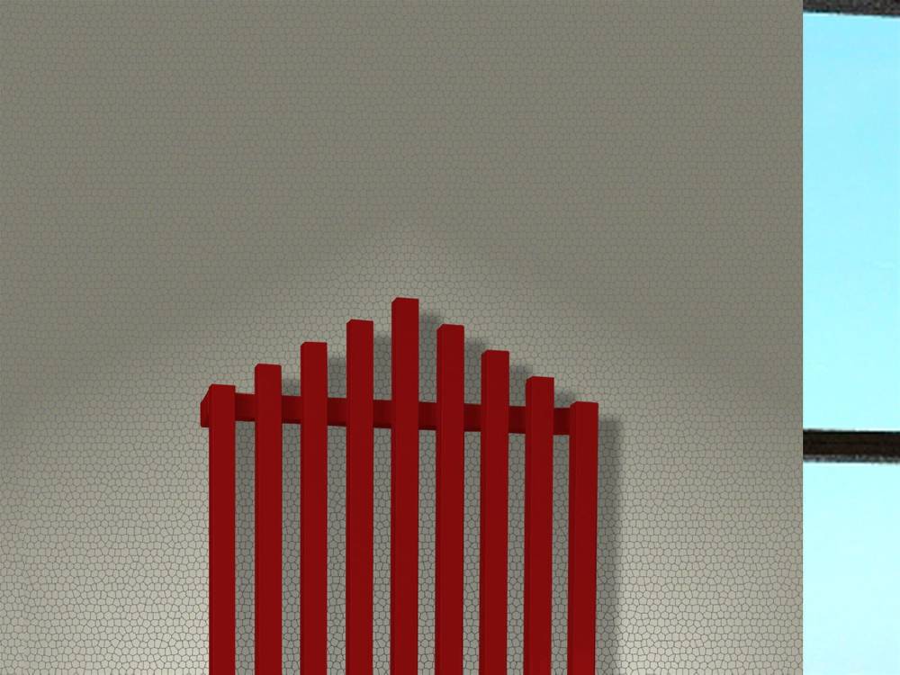 Szagato BADHEIZKÖRPER Design Pipe 180x51cm 1118 Watt rot SZAGATO Designheizkörper Handtuchheizkörper mit Mittelanschluss Handtuchwärmer Schlussverkauf