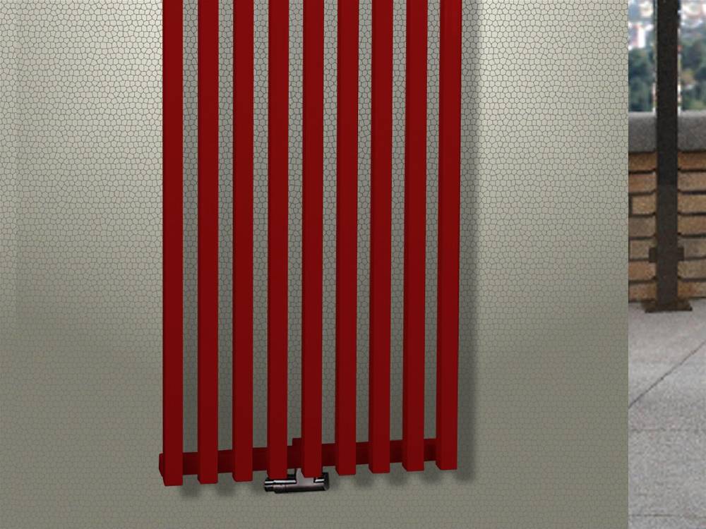 Szagato BADHEIZKÖRPER Design Pipe 180x51cm 1118 Watt rot SZAGATO Designheizkörper Handtuchheizkörper mit Mittelanschluss Handtuchwärmer Schlussverkauf