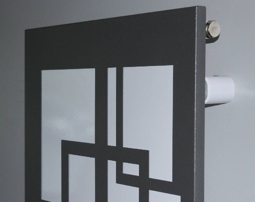 Szagato BADHEIZKÖRPER Design Quadrat 3 180x47cm 1118 Watt anthrazit - moonstone (+1 Halter 50mm) SZAGATO Designheizkörper mit Mittelanschluss Handtuchwärmer Sonderangebot