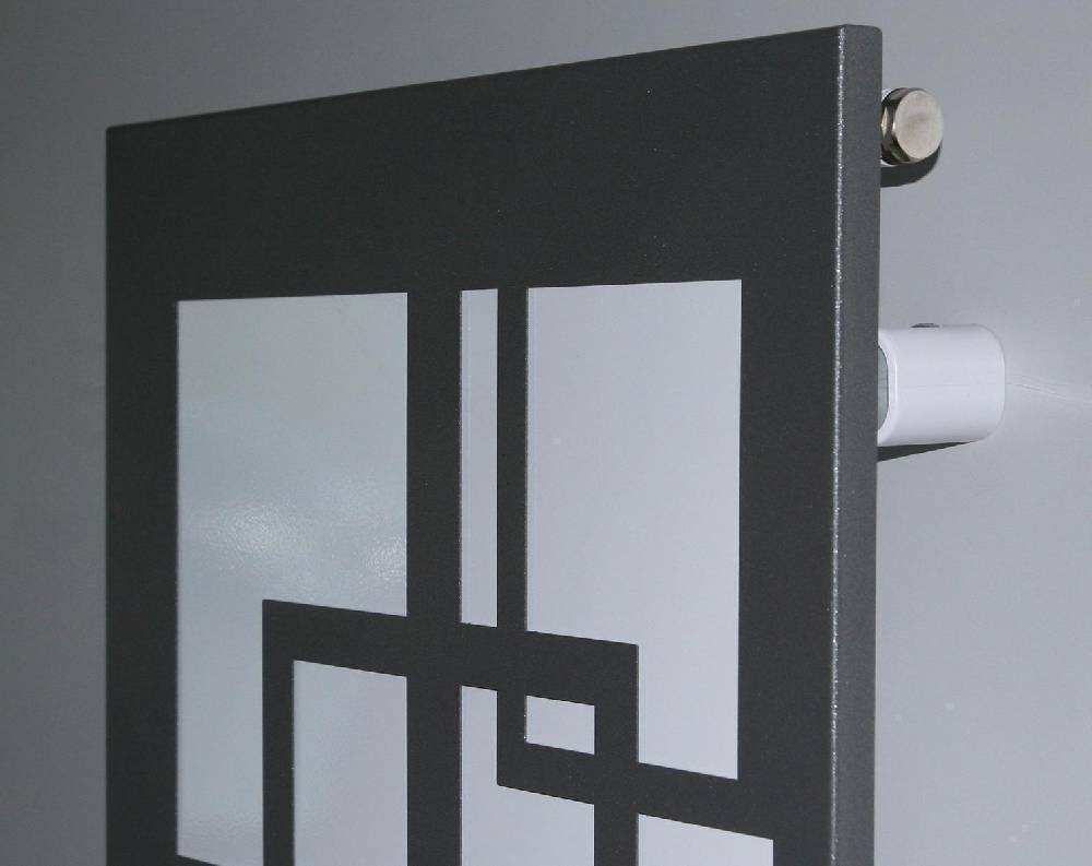 Szagato BADHEIZKÖRPER Design Quadrat 3 180x47cm 1118 Watt anthrazit moonstone SZAGATO Designheizkörper Handtuchheizkörper mit Mittelanschluss Handtuchwärmer Versandkostenfrei