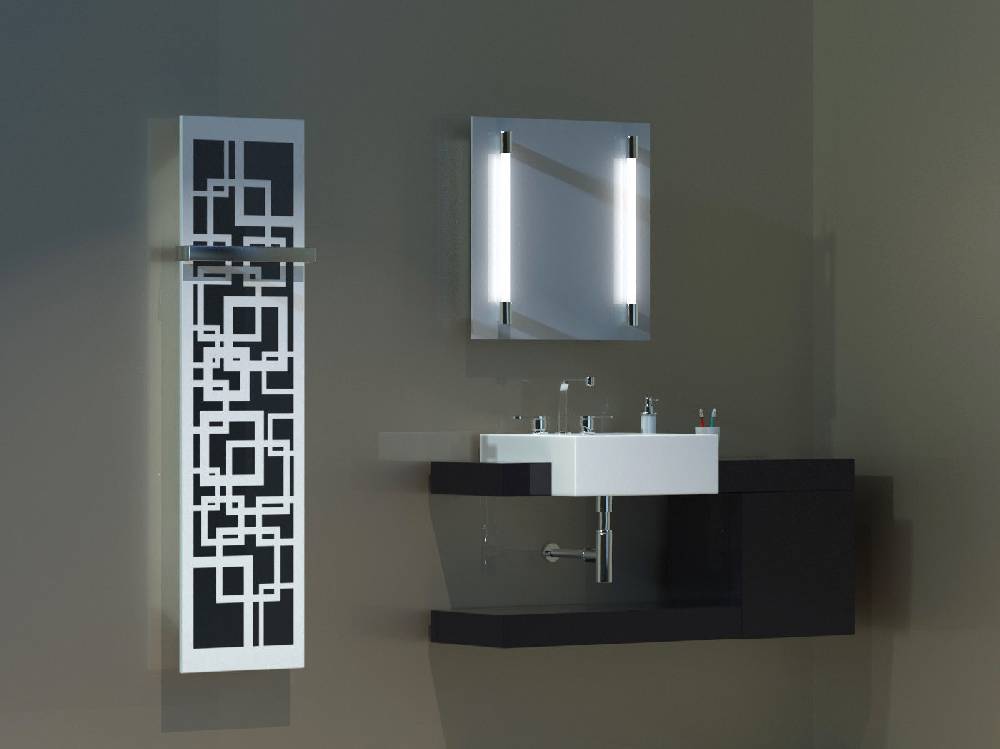 Szagato BADHEIZKÖRPER Design Quadrat 3 180x47cm 1118Watt weiß (+1 Halter 50mm) SZAGATO Designheizkörper Handtuchheizkörper mit Mittelanschluss Handtuchwärmer Saisonschlussverkauf